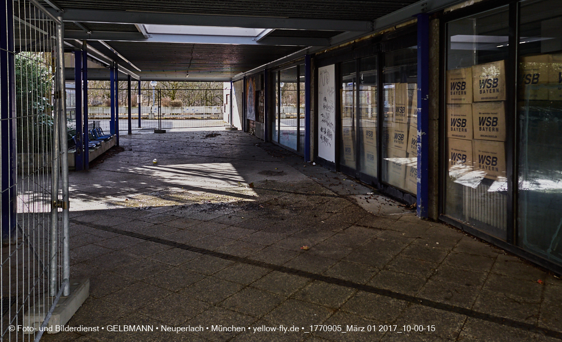 01.03.2017 - die Abrissbaustelle Quiddezentrum in Neuperlach